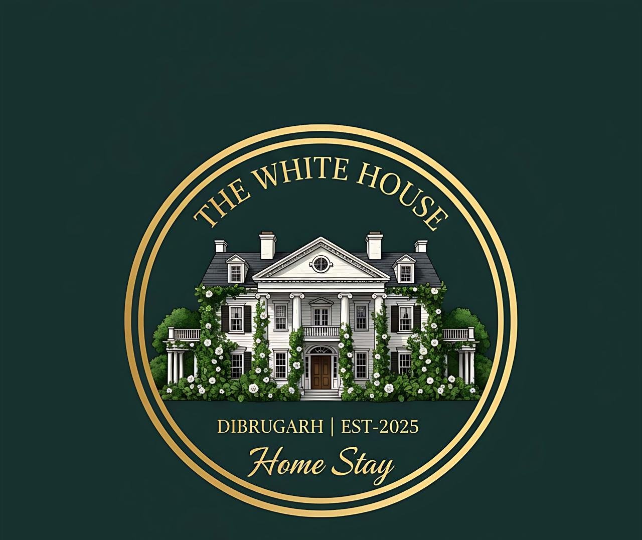 The White House Homestay logo Dibrugarh Assam